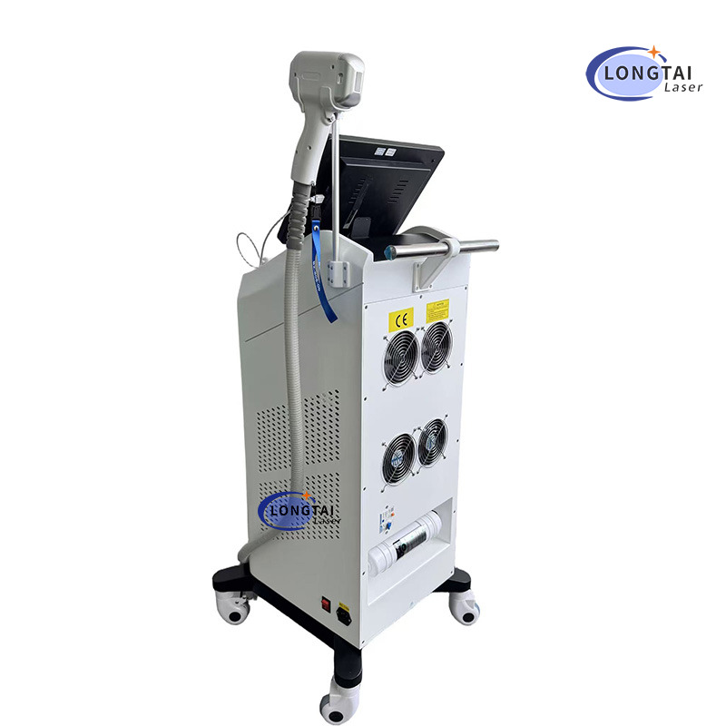 Professional Grade Semiconductor Laser Hair Removal Device with Hair Detection | Android-Powered Commercial System with Remote Bluetooth Control | Integrated TEC Peltier Cooling + Air & Water Cooling 