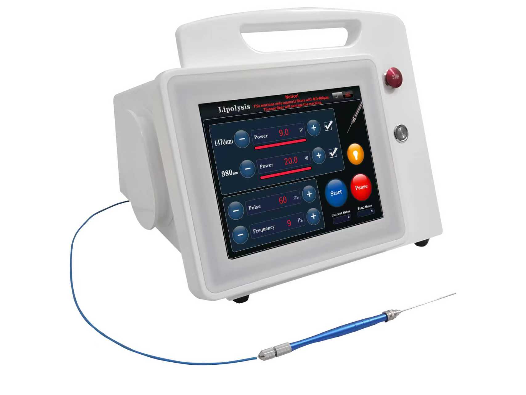 Professional 3m Fiber Length Endolaser 980nm+ 1470nm+635nm Machine Choose Endolifting 980 1470 Nm Machine 