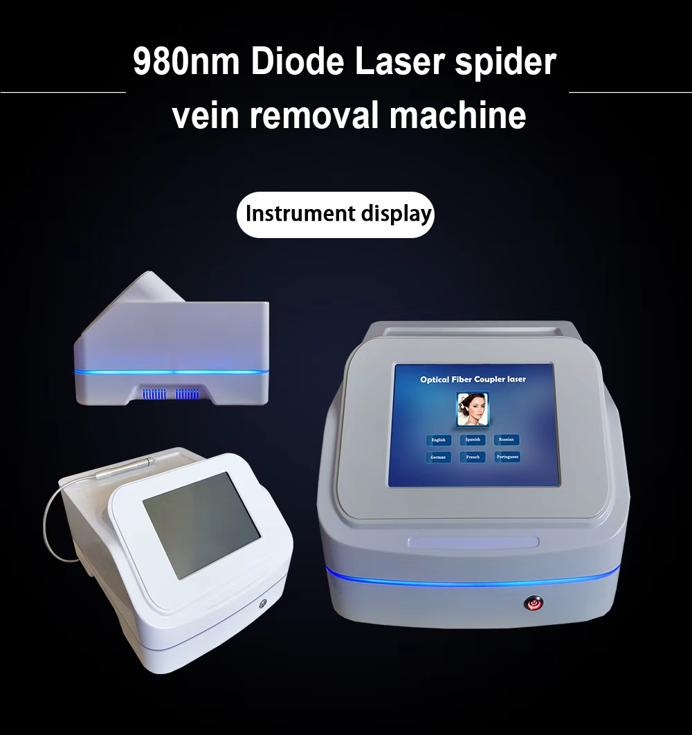 980nm Diode Laser Red Blood Spider Vein Removal Vascular Removal Machine