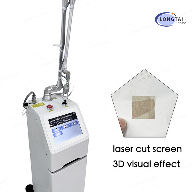 Fractional co2 Laser machine translucent laser cut screening