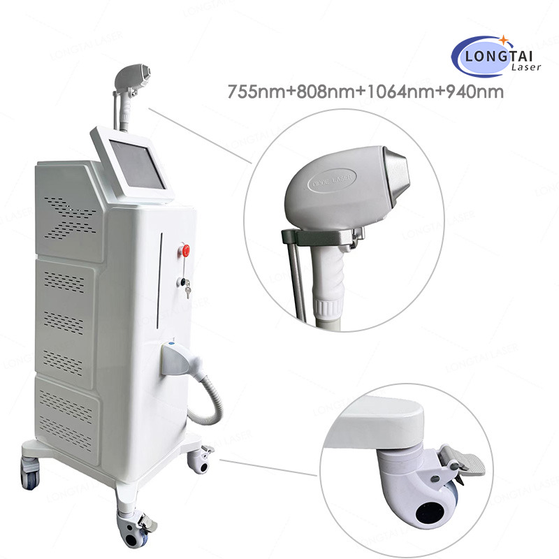 755nm 808nm 1064nm 940nm 4-Wavelength Laser Hair Removal Machine – More Precise & Effective for All Skin Tones | Permanent Reduction at Home or Salon