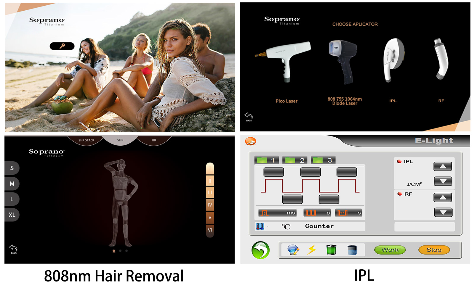 TitaniumPro 4-in-1 Aesthetic System with 755/808/1064nm Diode, IPL, RF & Picosecond Laser